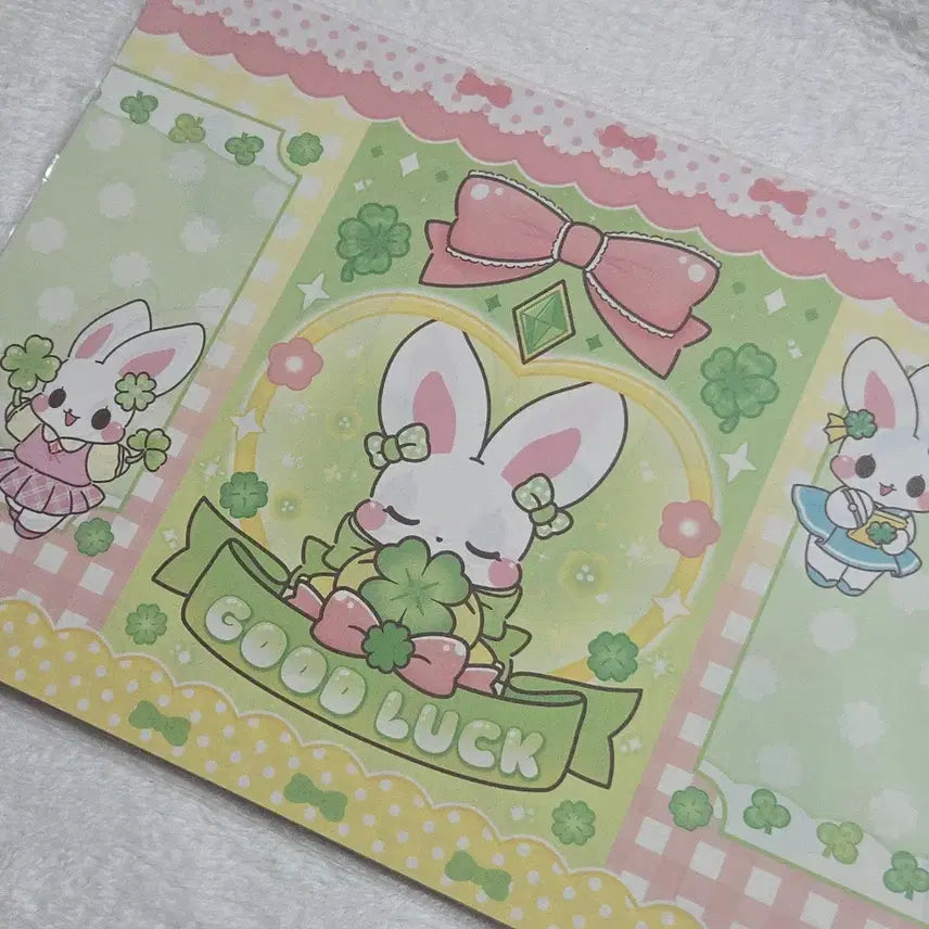 [BUNJANG] Tommy Good Luck Double-Sided Wrapping Paper A4 / 토미 good luck 양면 랩핑지