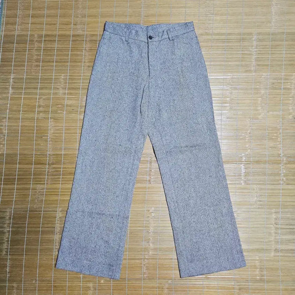 [BUNJANG] Wool Blend Herringbone Wide Pants (30-inch) / 울혼방 신치백와이드팬츠30인치  동계용