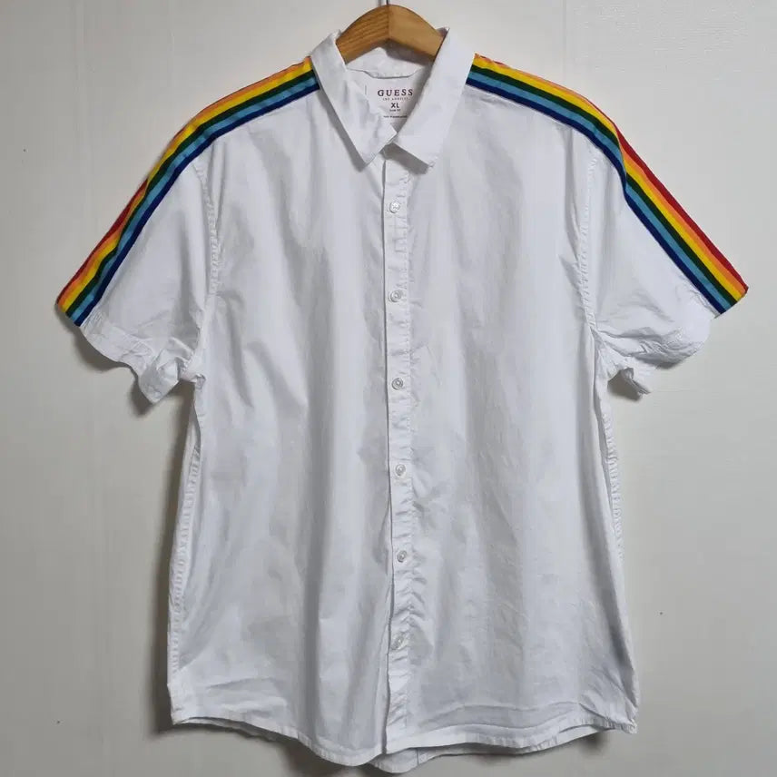 [BUNJANG] GUESS White Short Sleeve Shirt XL / XL ) GUESS 게스 화이트 반팔셔츠