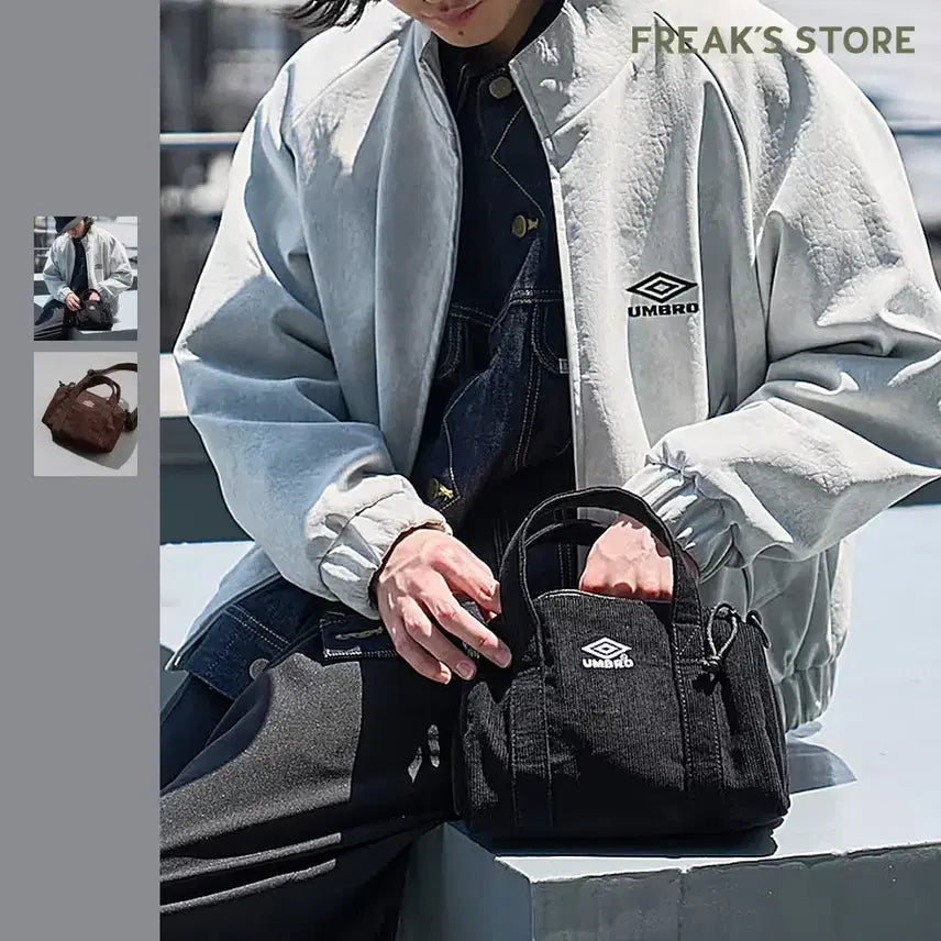 [BUNJANG] Umbro x Fricstore Corduroy Boston Mini Bag / 엄브로 별주 코듀로이 보스턴 미니백
