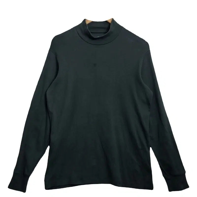[BUNJANG] Uniqlo Men's Black Cotton 100% Turtleneck Inner T-Shirt - Size M / UNIQLO 유니클로 남성 블랙 폴라티 [M] 코튼 100% 기본 이너 터틀넥