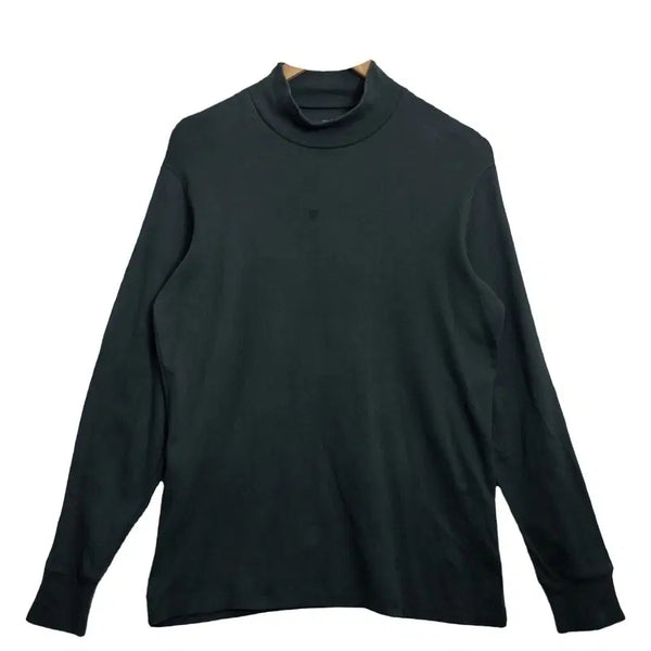 [BUNJANG] Uniqlo Men's Black Cotton 100% Turtleneck Inner T-Shirt - Size M / UNIQLO 유니클로 남성 블랙 폴라티 [M] 코튼 100% 기본 이너 터틀넥