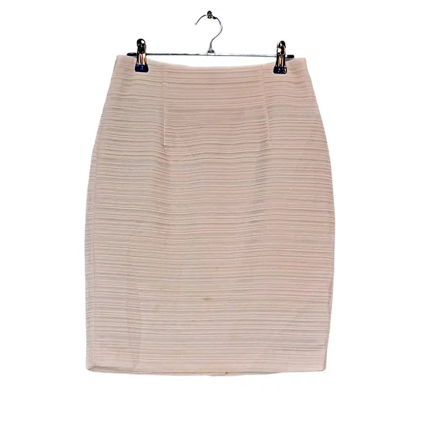 [BUNJANG] Jigott Women's Classic Slim Fit Midi Skirt Ivory / 지고트 여성 클래식한 슬림핏 미디스커트 25 아이보리 28556