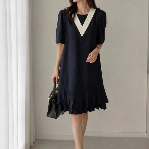 [BUNJANG] Tiren Pleats Dress 20SS / 띠렌 플리츠 원피스 20SS