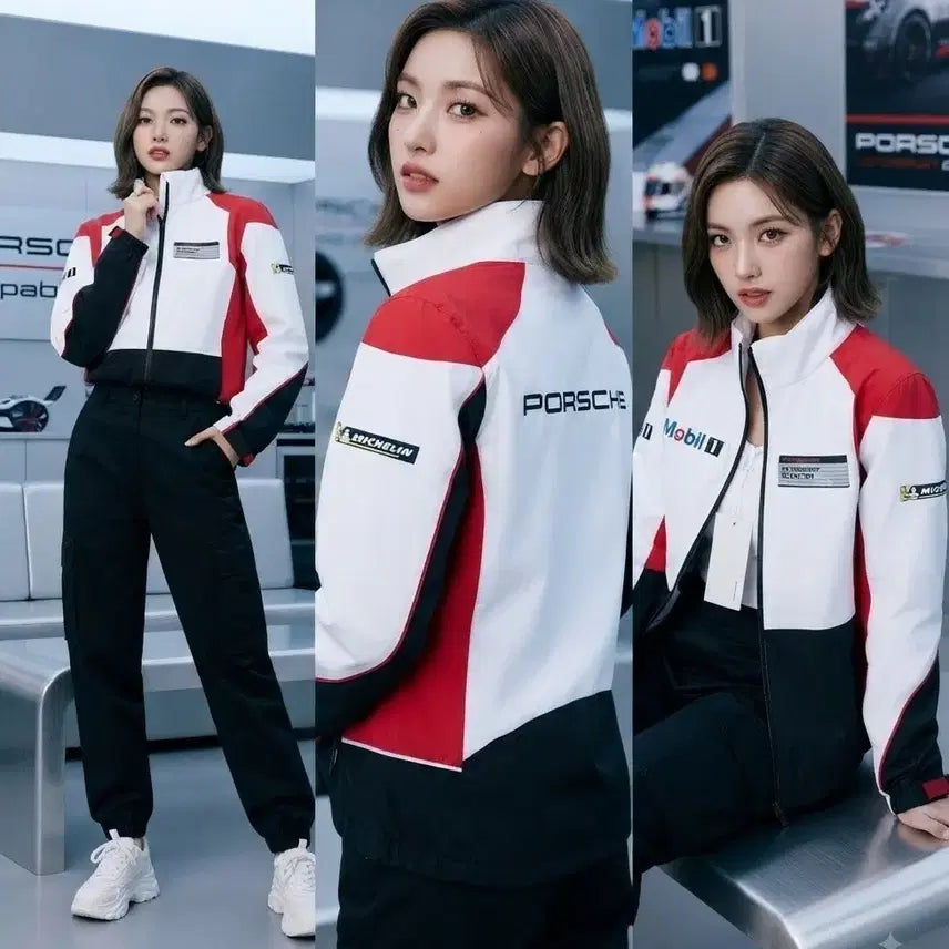 [BUNJANG] Porsche Motor Racing Jacket Women's 95 / (택포)포르쉐 모터 레이싱 자켓 여 95