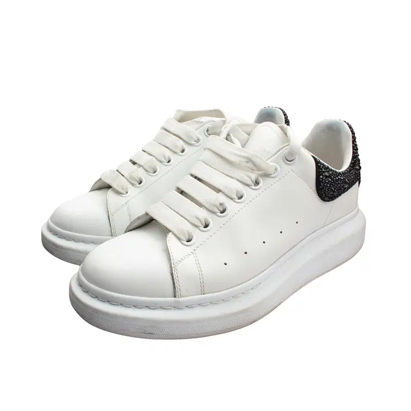 [BUNJANG] Alexander McQueen Black Crystal Studded Oversized Men's Sneakers / 알렉산더맥퀸 블랙 크리스탈 스터드 남성 스니커즈 41