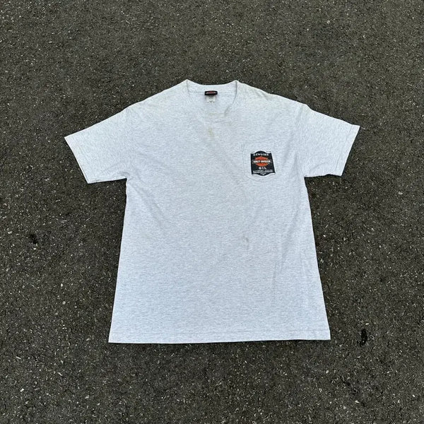 [BUNJANG] Harley-Davidson Vintage Mother Road Graphic T-Shirt / [할리데이비슨] Vintage Mother Road T-Shirt