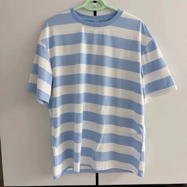[BUNJANG] Striped Short-Sleeve T-Shirt XL / 88사이즈 XL 소라 줄무늬 반팔티