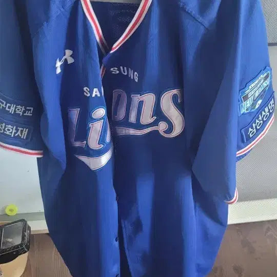 [BUNJANG] Samsung Lions Player-Worn Baseball Uniform (Size 120+) / 삼성라이온즈 실착 유니폼 팝니다.