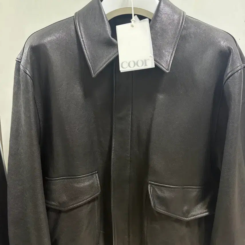 [BUNJANG] Coar Vegetable A-2 Leather Jacket Black / L)쿠어 베지터블 A-2 레더 자켓 블랙