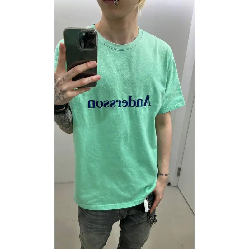 [BUNJANG] Andersson Bell Logo Basic Short Sleeve T-Shirt / 앤더슨벨 로고 베이직 반팔티 r4215