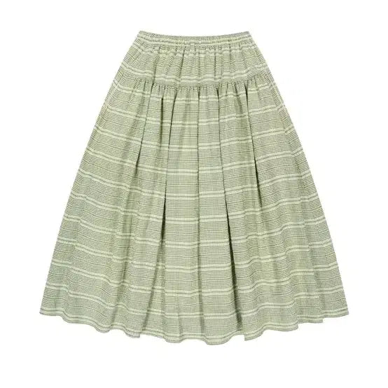 [BUNJANG] Koiseio Wide Shirring Skirt - Light Green / [정품/OS]코이세이오 와이드 셔링 스커트 라이트 그린