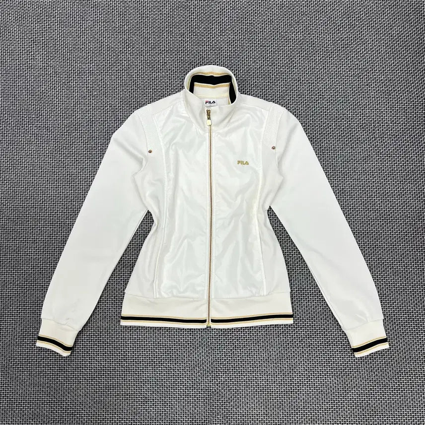 [BUNJANG] Fila White Slim Fit Track Top / 휠라 화이트 슬림핏 트랙탑