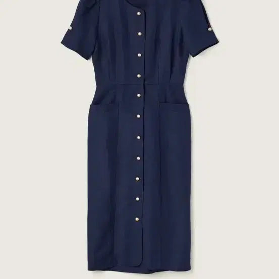 [BUNJANG] Sienne Julia Goldish Dress (Navy) / 시엔느 Julia Goldish Dress (Navy)*