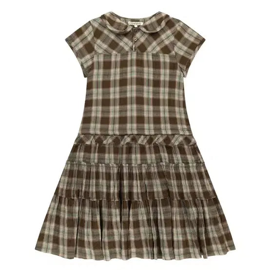 [BUNJANG] Koiseio Check Dress Brown / [정품/2사이즈]코이세이오 체크 원피스 브라운