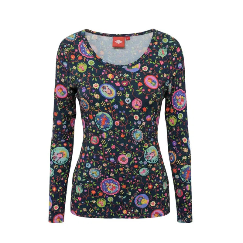 [BUNJANG] Oilily Floral Long Sleeve Top / 오일릴리 플로럴 긴팔 상의 44, 55