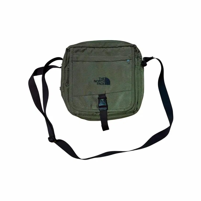 [BUNJANG] The North Face Khaki Crossbody Bag (22X22X10CM) / 노스페이스 카키 크로스백 가방 (22X22X10CM)