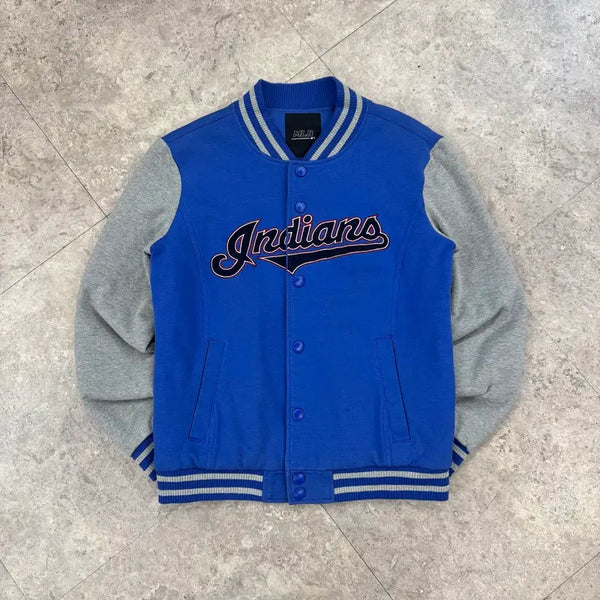 [BUNJANG] MLB Cleveland Indians Varsity Jacket / MLB 클리블랜드 인디언스 바시티 자켓 #csz1068