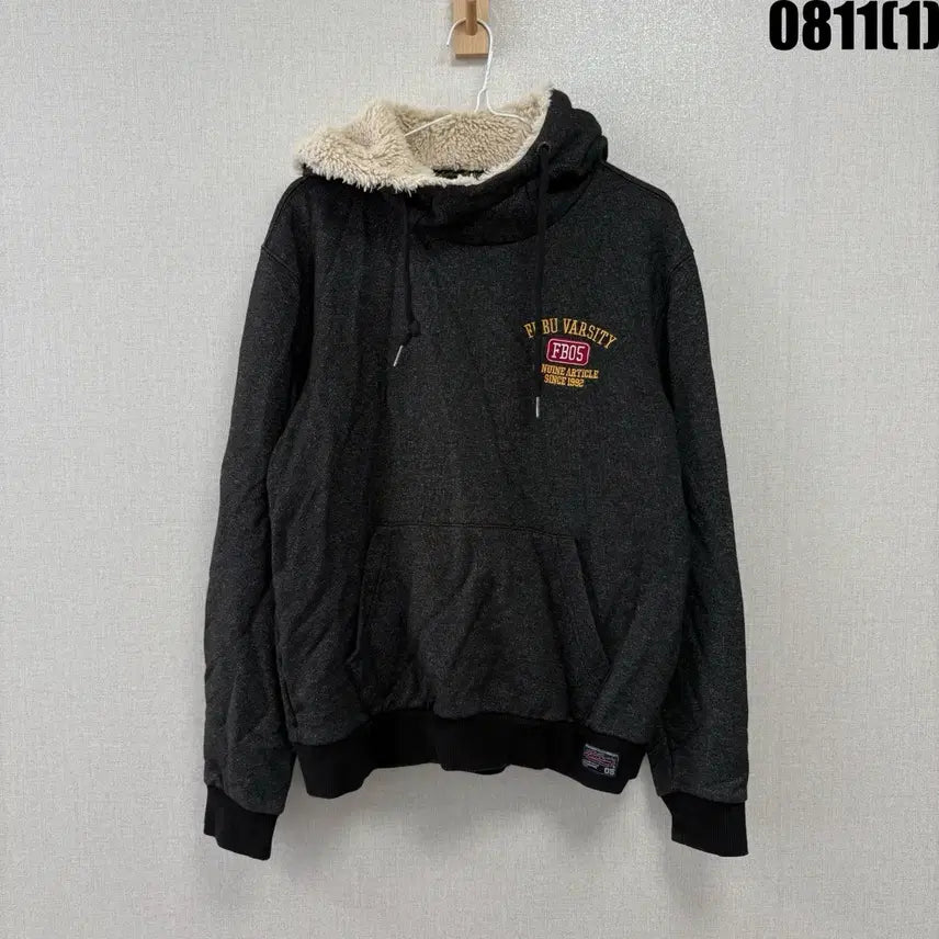 [BUNJANG] Hubbu Hooded Sweatshirt Fleece Lined Beige / 후부 후드티 기모 안감 베이지 L