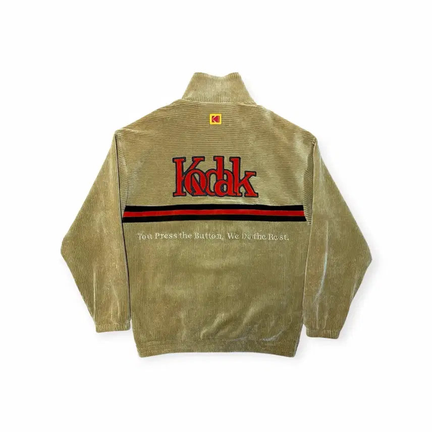 [BUNJANG] Kodak Corduroy Velvet Zip-Up Jacket (L) / 코닥 코듀로이 벨벳 집업 자켓 (100/L)