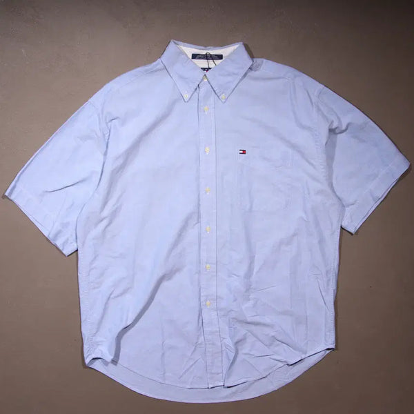 [BUNJANG] Tommy Hilfiger Cotton Short Sleeve Shirt XL / 타미힐피거 코튼 반팔셔츠 A860