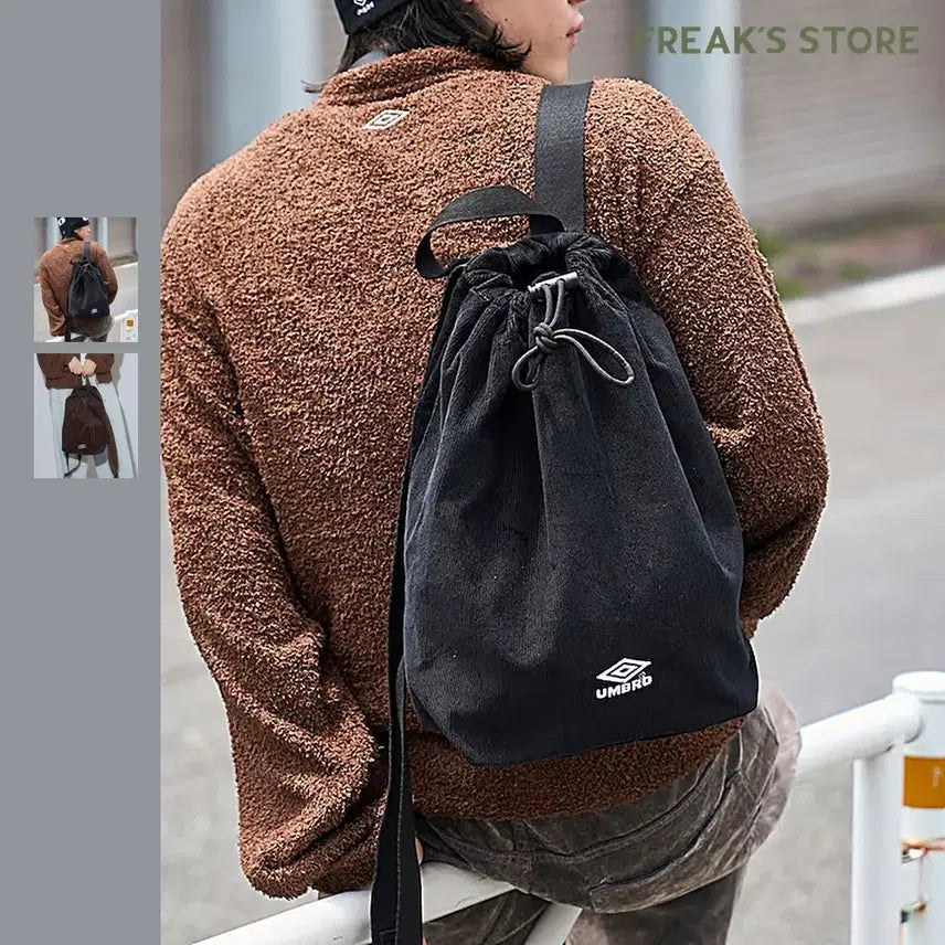 [BUNJANG] Umbro x Fricstore Corduroy Packable Mini Bag / 엄브로 별주 코듀로이 패커블 미니백