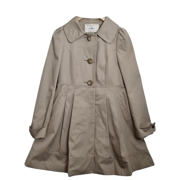 [BUNJANG] LES OLIVADES Beige Ribbon Trench Coat XS / LES OLIVADES 베이지 리본 코트 [XS] 러블리룩 슬림핏 트렌치