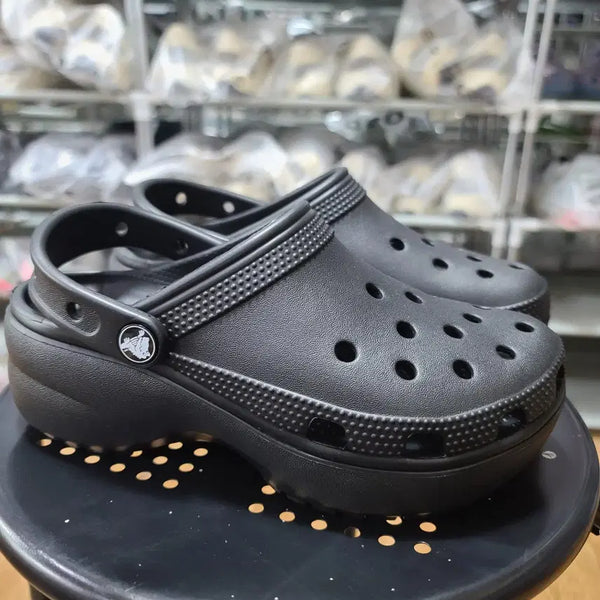 [BUNJANG] Crocs Classic Platform Clog W / [크록스] 클래식 플랫폼 클로그 W [220, 240] [206750-001]