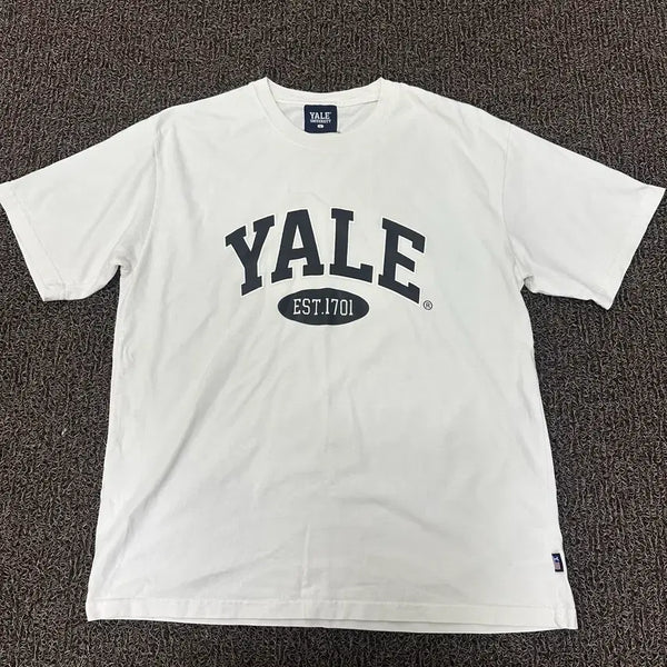 [BUNJANG] YALE Short Sleeve T-Shirt White L / YALE 예일 반팔티셔츠 화이트 L