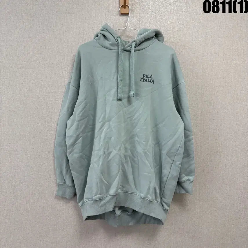 [BUNJANG] Fila Italy Oversized Hoodie Mint S / 휠라 이탈리아 오버핏 후드티 민트 s