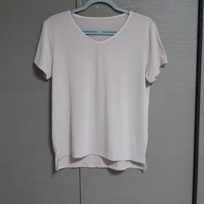 [BUNJANG] Basic Short Sleeve T-Shirt Pink / 연핑크신축성좋은기본반팔
