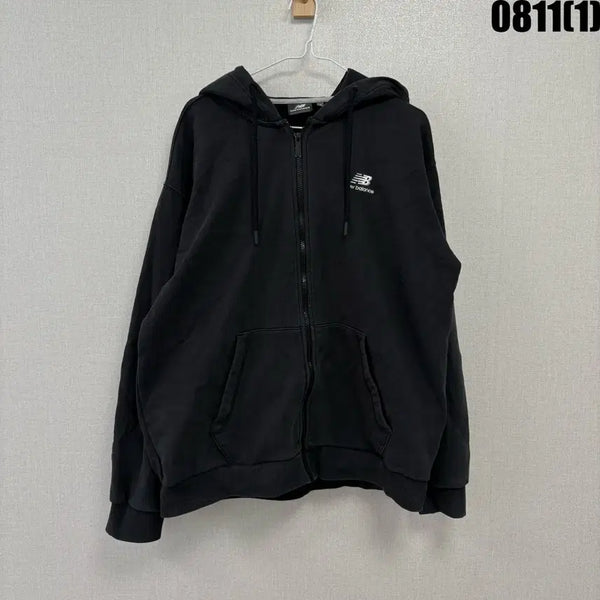 [BUNJANG] New Balance Black Hooded Zip-Up Jacket 110 / 뉴발란스 후드 집업 블랙 110