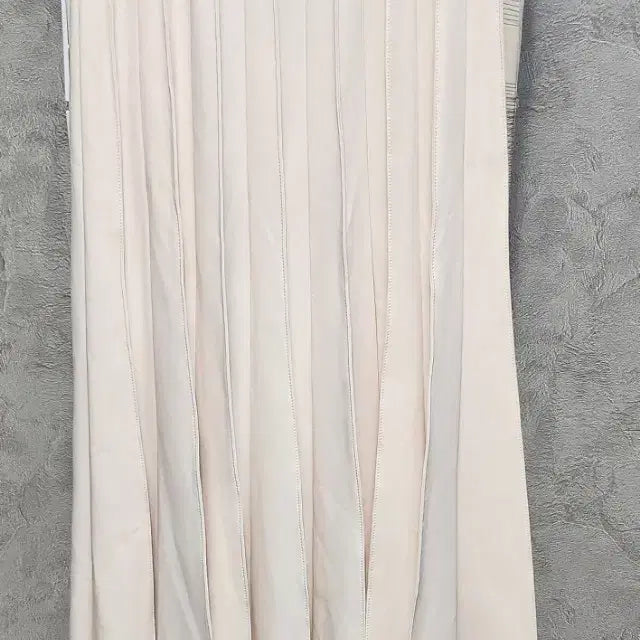 [BUNJANG] Montoto Pleated Long Skirt Beige / 몽또또플리츠스커트