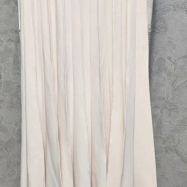 [BUNJANG] Montoto Pleated Long Skirt Beige / 몽또또플리츠스커트