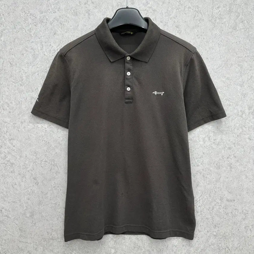 [BUNJANG] Louis Castel Men's Short Sleeve Mesh Cotton T-Shirt Size L / 100 루이까스텔 골프 남자 메쉬코튼 반팔 티셔츠
