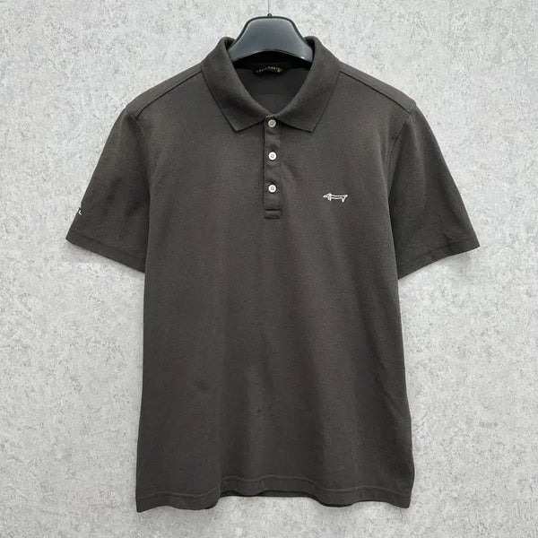 [BUNJANG] Louis Castel Men's Short Sleeve Mesh Cotton T-Shirt Size L / 100 루이까스텔 골프 남자 메쉬코튼 반팔 티셔츠
