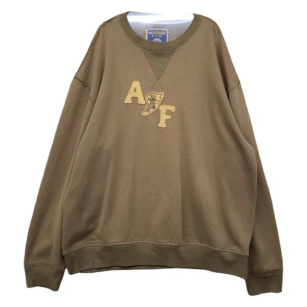 [BUNJANG] Abercrombie & Fitch Embroidered Logo Vintage Y2K Sweatshirt XL / 아베크롬비 자수 로고 빈티지 y2k 맨투맨 X-LARGE