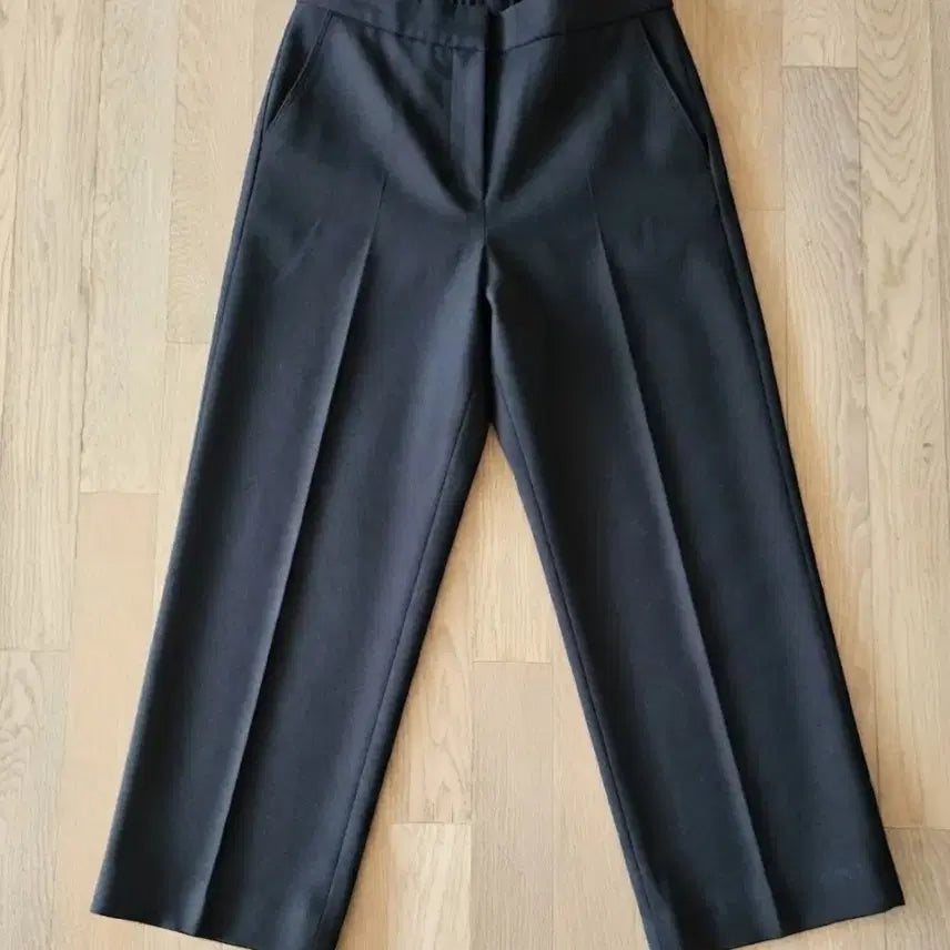 [BUNJANG] Black Wide Slacks Pants / [새제품] 블랙 와이드 슬랙스