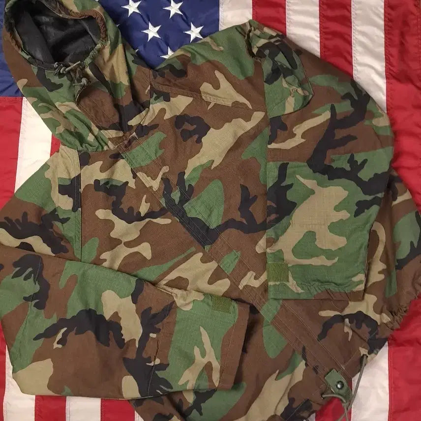 [BUNJANG] US Military Issue Chemical Biological Warfare Protective Jacket (Large Long) / 새제품급 오리지날 미군 지급용 케미칼 가스화생방복 자켓
