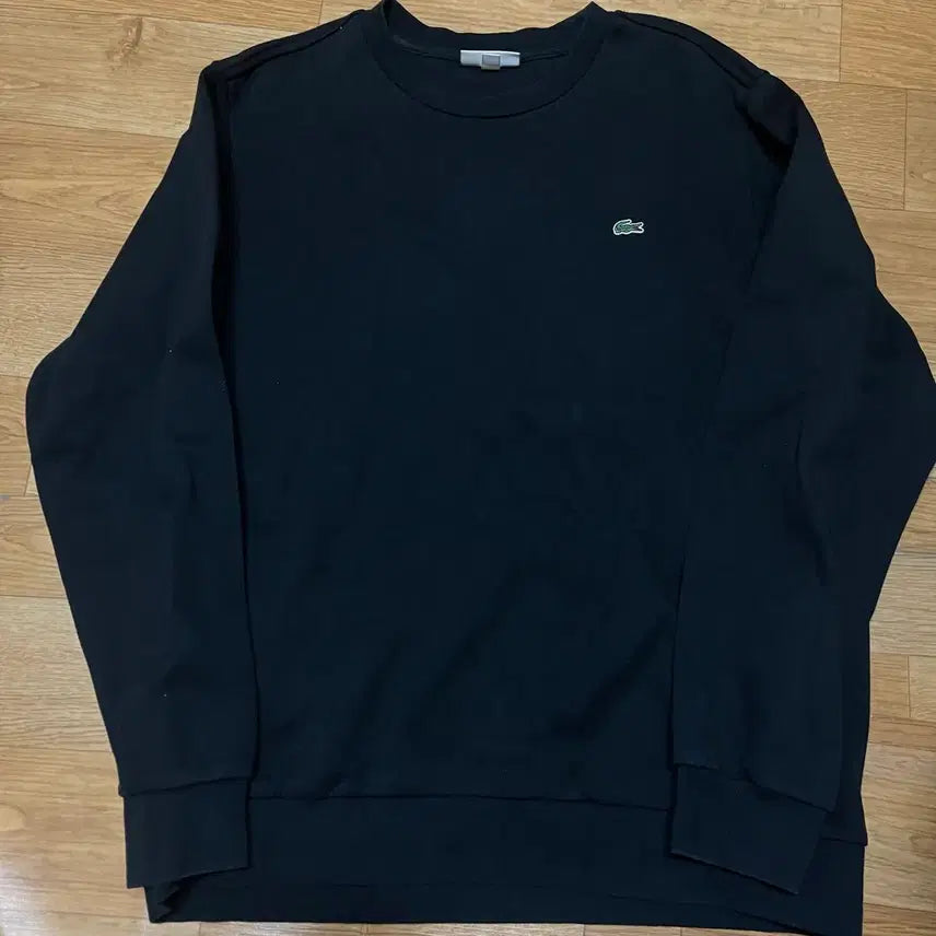 [BUNJANG] Lacoste Crewneck Sweatshirt Black Size 105 / 라코스테 맨투맨 블랙 105사이즈 백화점구매 제품 (5사이즈)