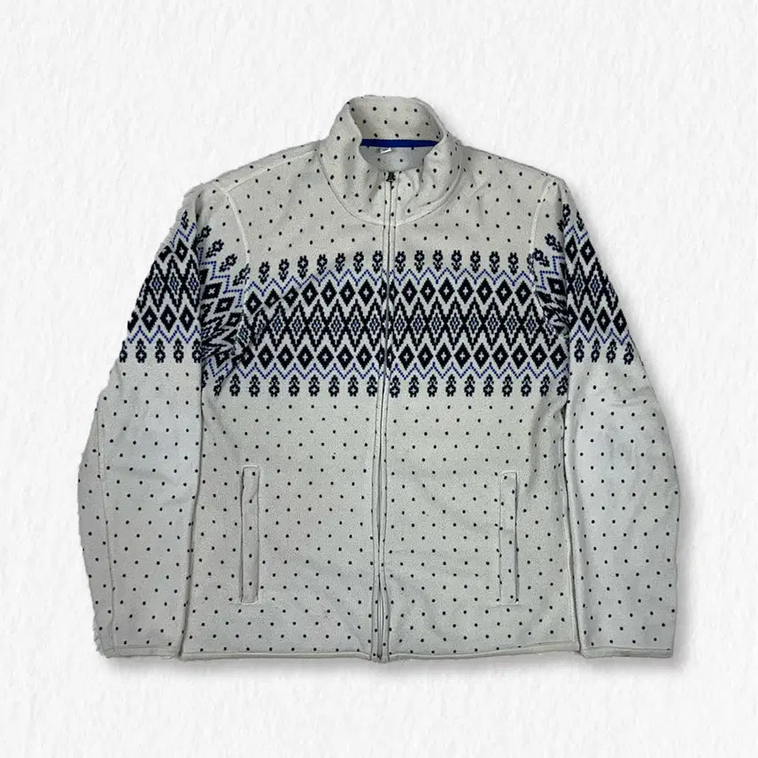 [BUNJANG] Uniqlo Polka Dot Nordic Fleece Jacket / 유니클로 도트 노르딕 후리스