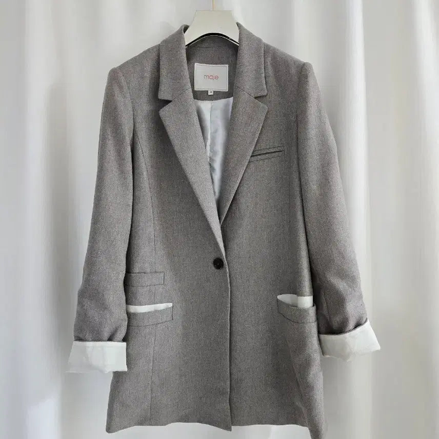 [BUNJANG] Maje Grey Jacket / 마쥬 그레이 자켓