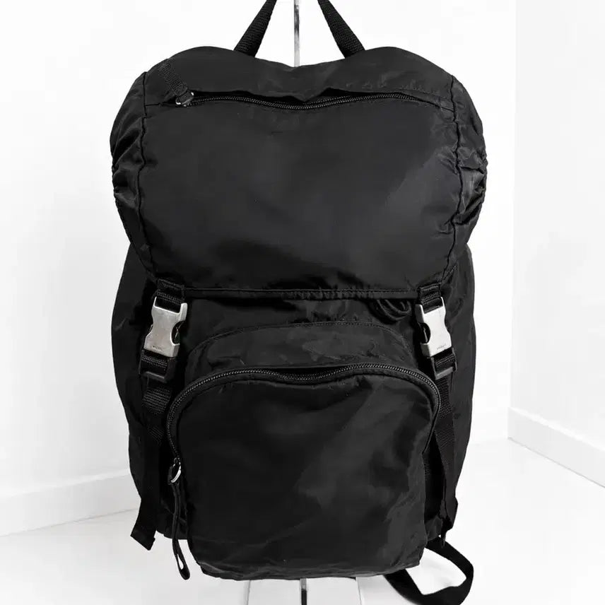 [BUNJANG] Prada Black Nylon Backpack / (프라다 정품) 나일론 백팩 블랙