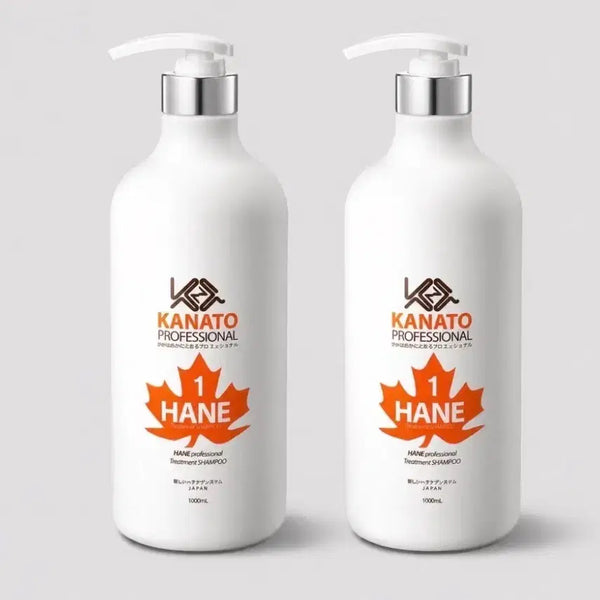 [BUNJANG] Kanato Hane Treatment Shampoo Set (2 x 1000ml) / 카나토 하네 트리트먼트 샴푸 1000ml x 2개