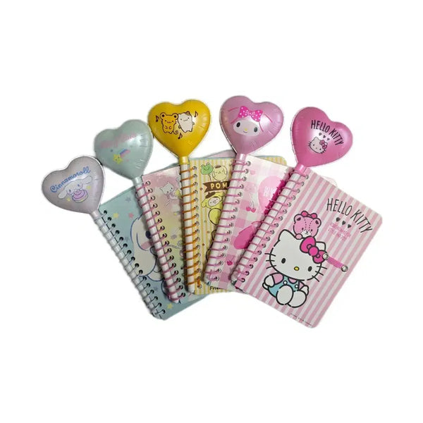 [BUNJANG] Vintage Sanrio Balloon Pen & Notebook Set / 고전 산리오 풍선 볼펜 & 수첩 세트