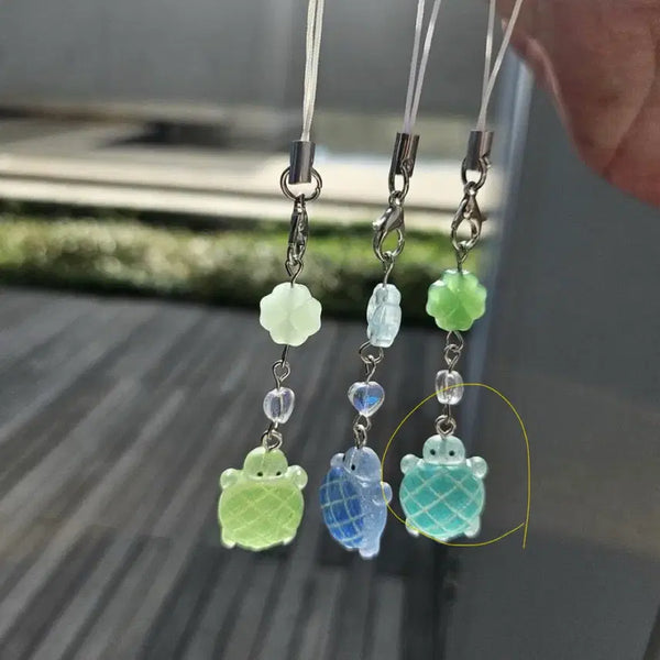 [BUNJANG] Lucky Clover Luck Turtle Charm / [행운을판매합니다!] 럭키 크로버 행운의 바닥거북 키링