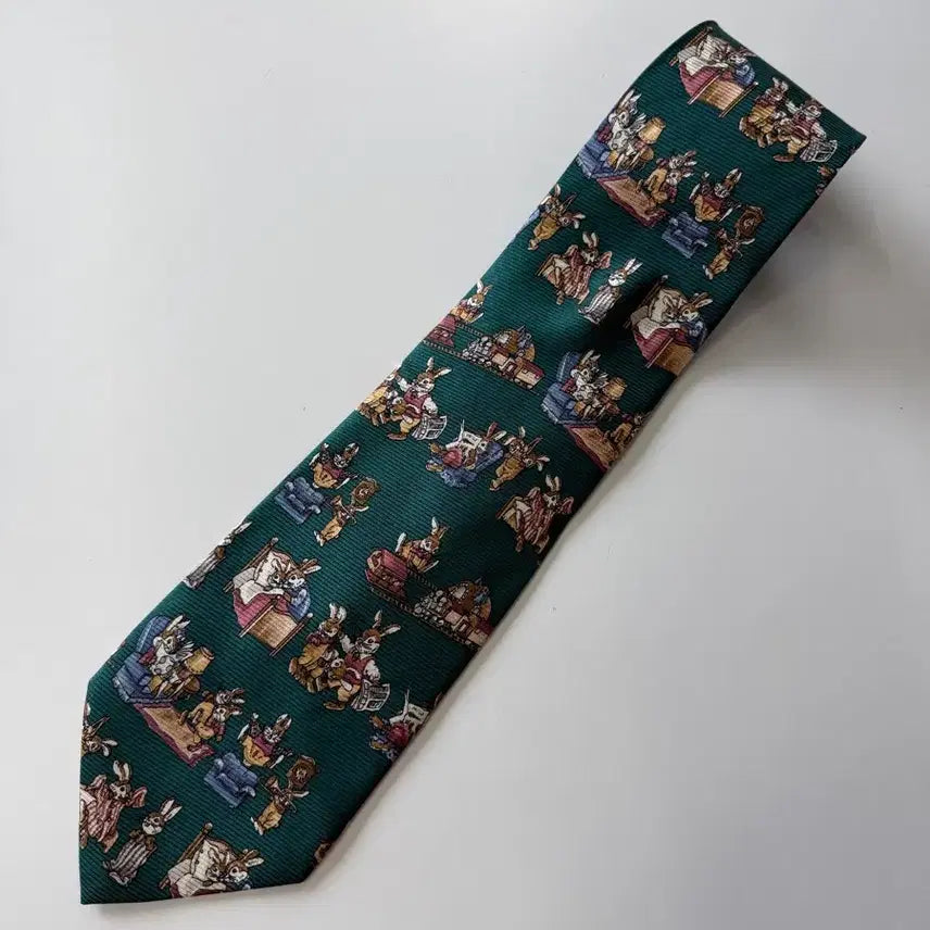 [BUNJANG] Vintage Silk Necktie (9.5cm Width) / 빈티지 실크 넥타이 9.5cm