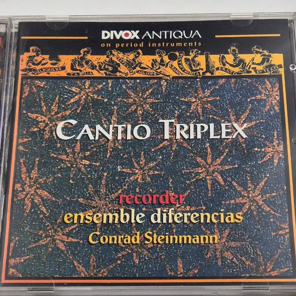 [BUNJANG] Guillaume Dufay Cantio Triplex Recorder Early Music CD by Ensemble Diferencias & Conrad Steinmann (DIVox Antiqua) / 뒤파이 Dufay Cantio Triplex 리코더 고음악 시대악기 DIVox 수입 클래식 CD
