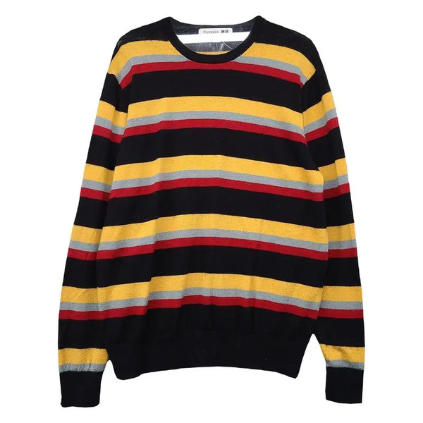 [BUNJANG] Uniqlo JW Anderson Striped Knit L / 유니클로 JW앤더슨 스트라이프 블랙 니트 L