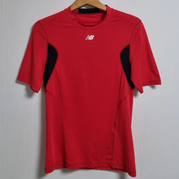 [BUNJANG] New Balance Red Muscle Fit T-Shirt / L ) 뉴발란스 레드 머슬핏 반팔티